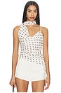 view 1 of 4 Adrie Top in Cream Polka Dot