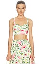 view 1 of 4 Myria Top in Yellow Pink Floral