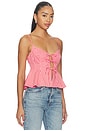 view 2 of 5 Alma Top in Red Gingham