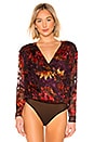 view 2 of 5 Maren Bodysuit in Plum & Red Floral
