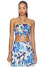 view 1 of 4 Kehlani Top in Blue Floral