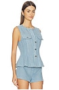 view 2 of 5 Noa Vest in Blue Denim