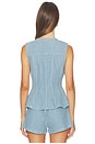 view 3 of 5 Noa Vest in Blue Denim