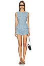 view 4 of 5 Noa Vest in Blue Denim