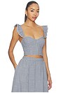 view 2 of 5 Wedelia Top in Blue Gingham
