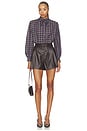 view 5 of 5 Alyssa Top in Eggplant Plaid