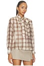 view 2 of 5 Mabry Top in Brown Plaid
