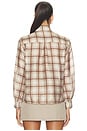 view 4 of 5 Mabry Top in Brown Plaid