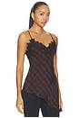 view 2 of 6 Laura Top in Brown Plaid