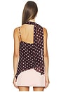 view 5 of 5 Adrie Top in Brown Polka Dot