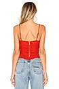 view 3 of 4 Riley Top in Coral Red