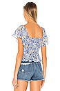 view 3 of 4 BLUSA JANUARY in Navy Blue Floral