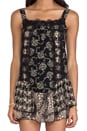 view 5 of 6 Madeleine Mixed Prints Lace Dress in Black Multi