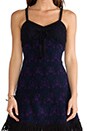 view 5 of 6 RUNWAY Stained Glass Knit Jacquard Dress in Indigo Purple in Indigo Purple Multi