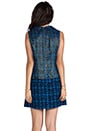 view 4 of 6 RUNWAY Pop Tweed and Textured Linen Dress in Sapphire Multi