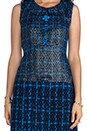 view 5 of 6 RUNWAY Pop Tweed and Textured Linen Dress in Sapphire Multi