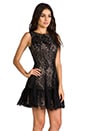 view 2 of 6 Floral Embroidered Mini Dress in Black