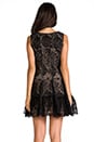 view 3 of 6 Floral Embroidered Mini Dress in Black