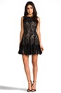 view 4 of 6 Floral Embroidered Mini Dress in Black