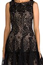 view 5 of 6 Floral Embroidered Mini Dress in Black