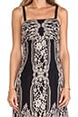 view 5 of 5 Two Tone Eyelash Lace Strapless Dress in Black