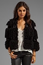 view 1 of 6 RUNWAY Mongolian Faux Fur Jacket in Black