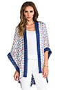 view 1 of 6 Icon Scarf Print Kimono in Cornflower