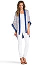 view 4 of 6 Icon Scarf Print Kimono in Cornflower