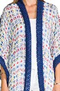 view 5 of 6 Icon Scarf Print Kimono in Cornflower