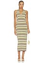 view 1 of 4 MAXIVESTIDO AJUSTADO CAPE TOWN in 70's Stripe