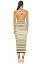 view 3 of 4 MAXIVESTIDO AJUSTADO CAPE TOWN in 70's Stripe