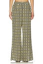 view 4 of 6 PANTALONES ST. BARTS in Navy & Gold Link Print