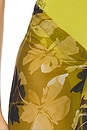 view 6 of 6 Santorini Sarong in Chartreuse Floral Print
