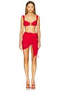 view 5 of 6 Sicily Sarong in Red