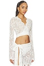 view 2 of 4 X Gigi & Olive Palm Island Lace Top in Bridal White