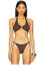 view 1 of 4 Sorrento Bikini Top in Espresso