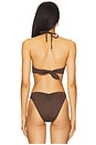 view 3 of 4 Sorrento Bikini Top in Espresso