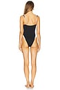 view 3 of 3 Cannes One Piece Swimsuit in Black & Ivory