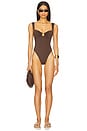 view 1 of 3 Cannes One Piece Swimsuit in Espresso