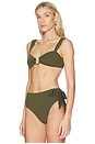 view 2 of 4 Cannes Bikini Top in Juniper Green