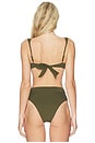 view 3 of 4 Cannes Bikini Top in Juniper Green