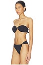 view 2 of 4 FORMENTERA 비키니 탑 in Black
