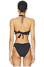 view 3 of 4 Ischia Bikini Top in Black