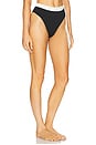 view 2 of 5 Tahiti Bikini Bottom in Black & Ivory