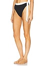 view 3 of 5 Tahiti Bikini Bottom in Black & Ivory