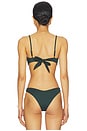 view 3 of 4 Cabo Verde Bikini Top in Ivy Green