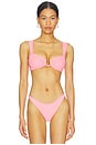 view 1 of 4 HAUT DE MAILLOT DE BAIN CANNES in Ice Pink