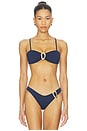 view 1 of 5 TOP BIKINI CABO in French Navy Soft Touch