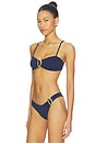 view 2 of 5 TOP BIKINI CABO in French Navy Soft Touch