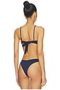 view 3 of 5 TOP BIKINI CABO in French Navy Soft Touch